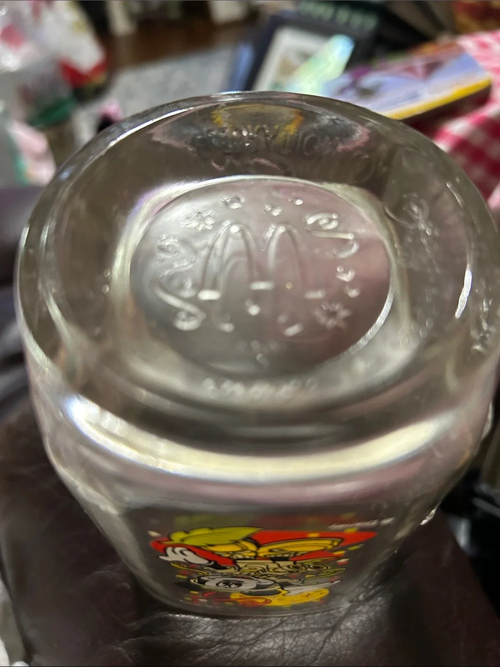 Vintage 2000 Walt Disney World Animal Kingdom Disney Mickey Mouse Clear Glass